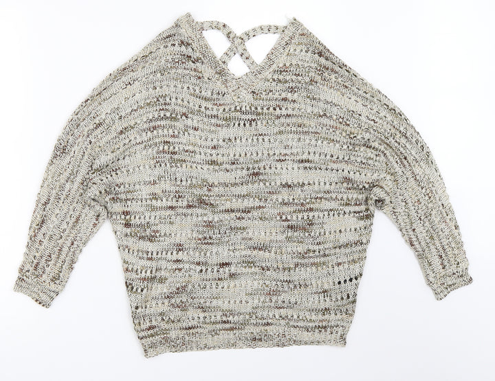 Millenium Womens Beige   Pullover Jumper One Size