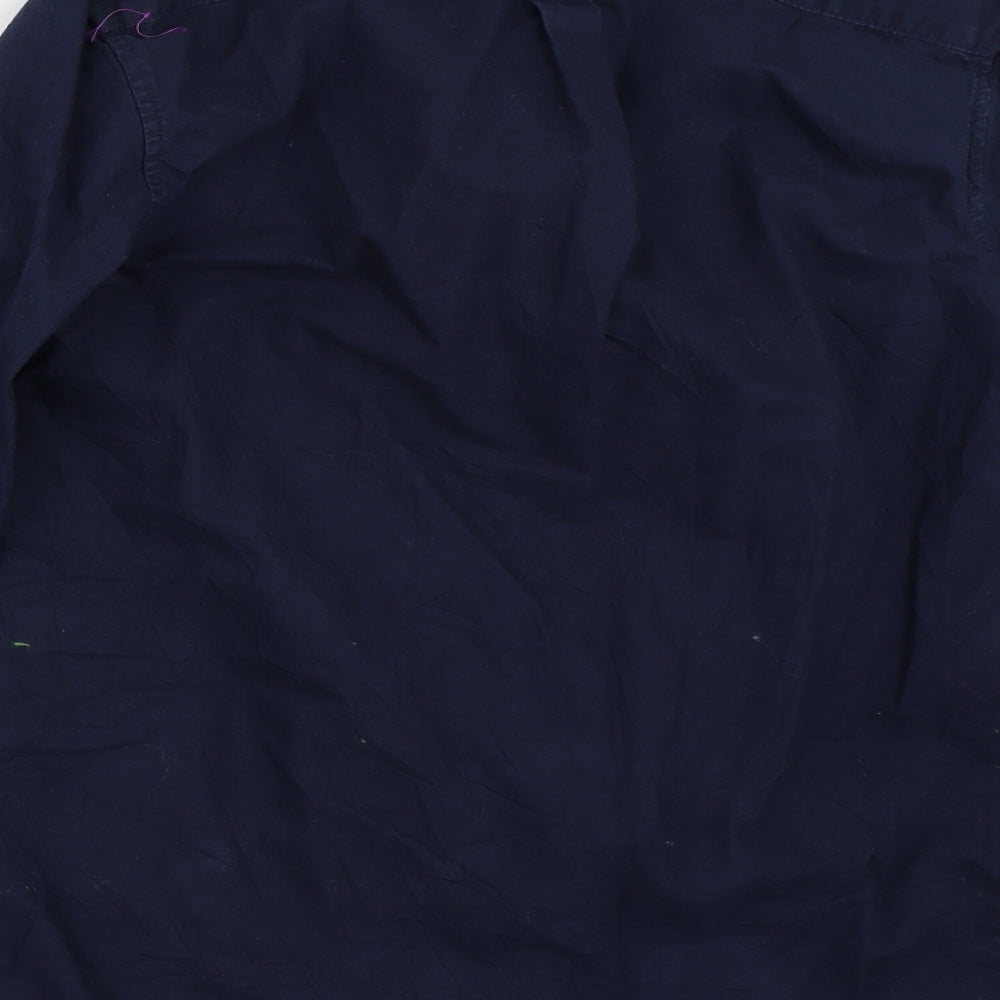 Marks and Spencer Mens Blue    Button-Up Size S