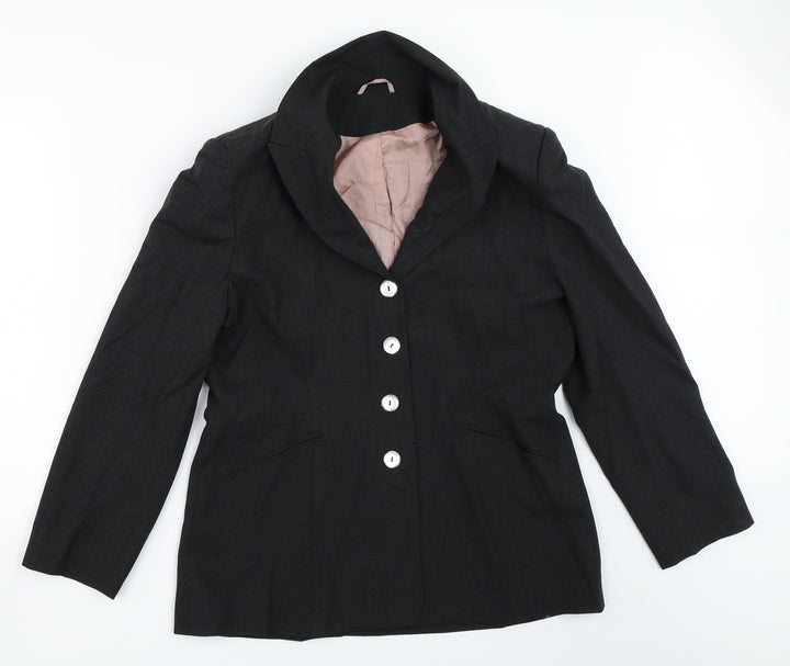 Principles Womens Grey Jacket Blazer Size 14
