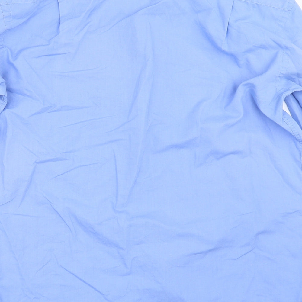 George Mens Blue    Button-Up Size 15