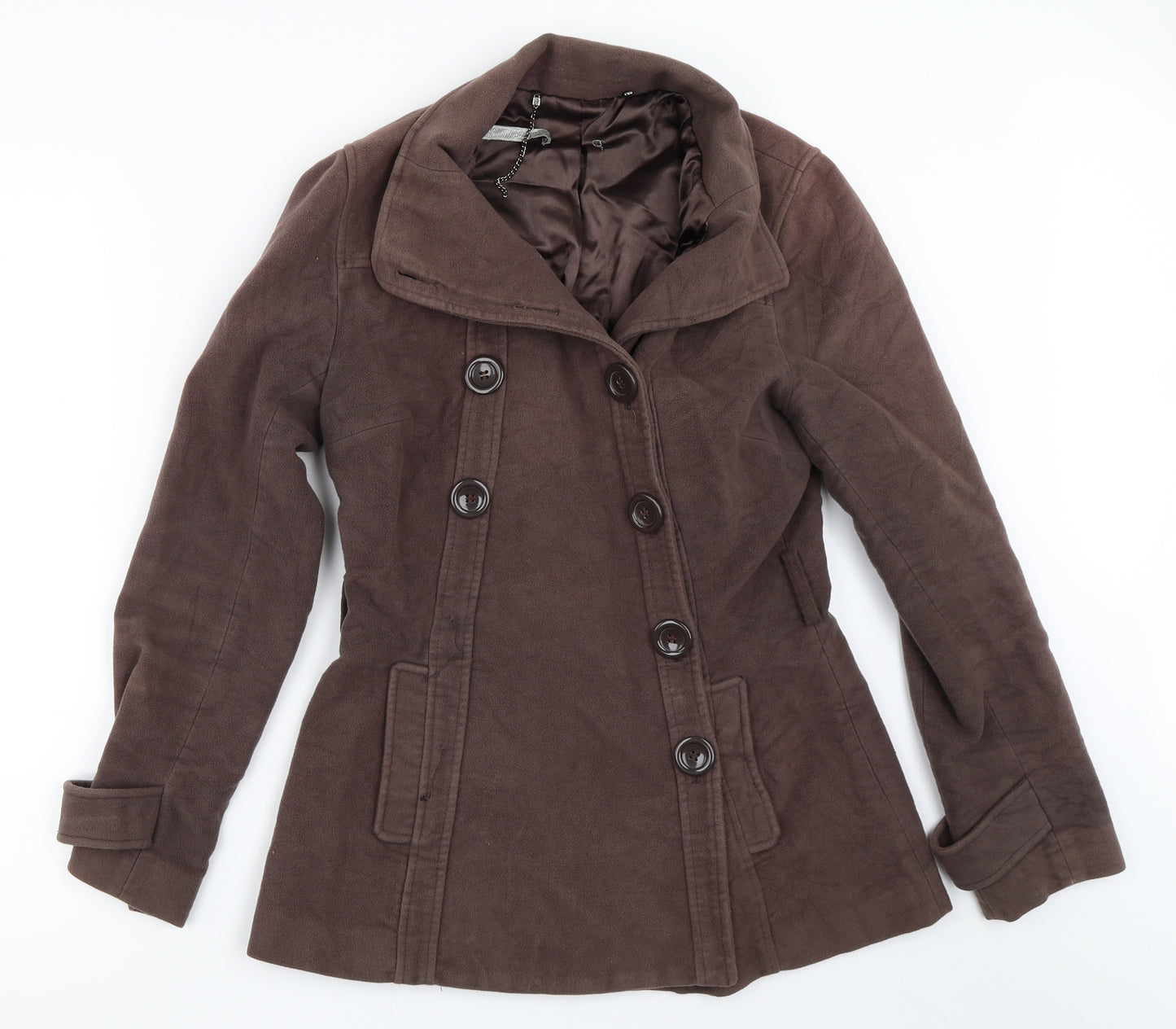 South Womens Brown   Overcoat Coat Size 10