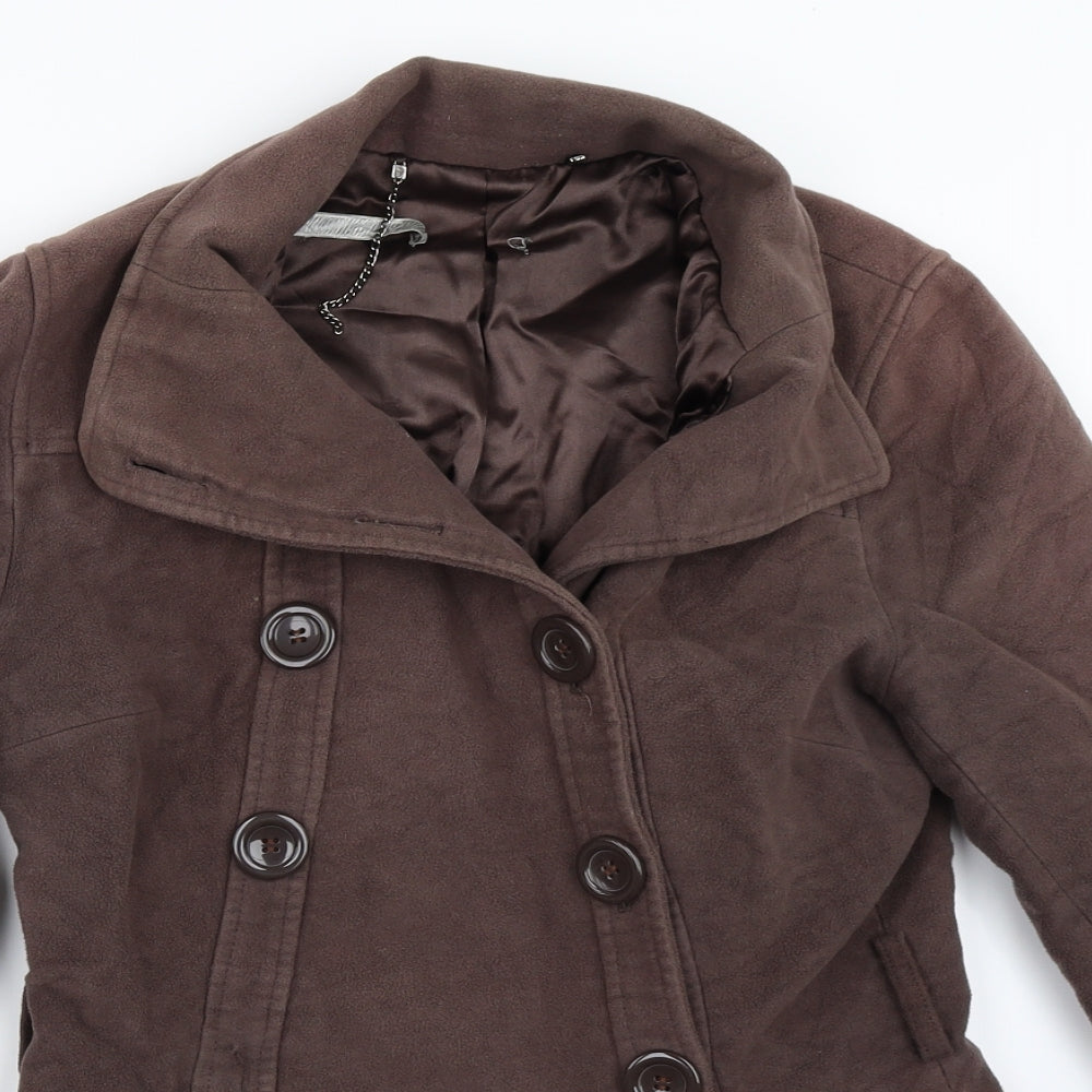 South Womens Brown   Overcoat Coat Size 10