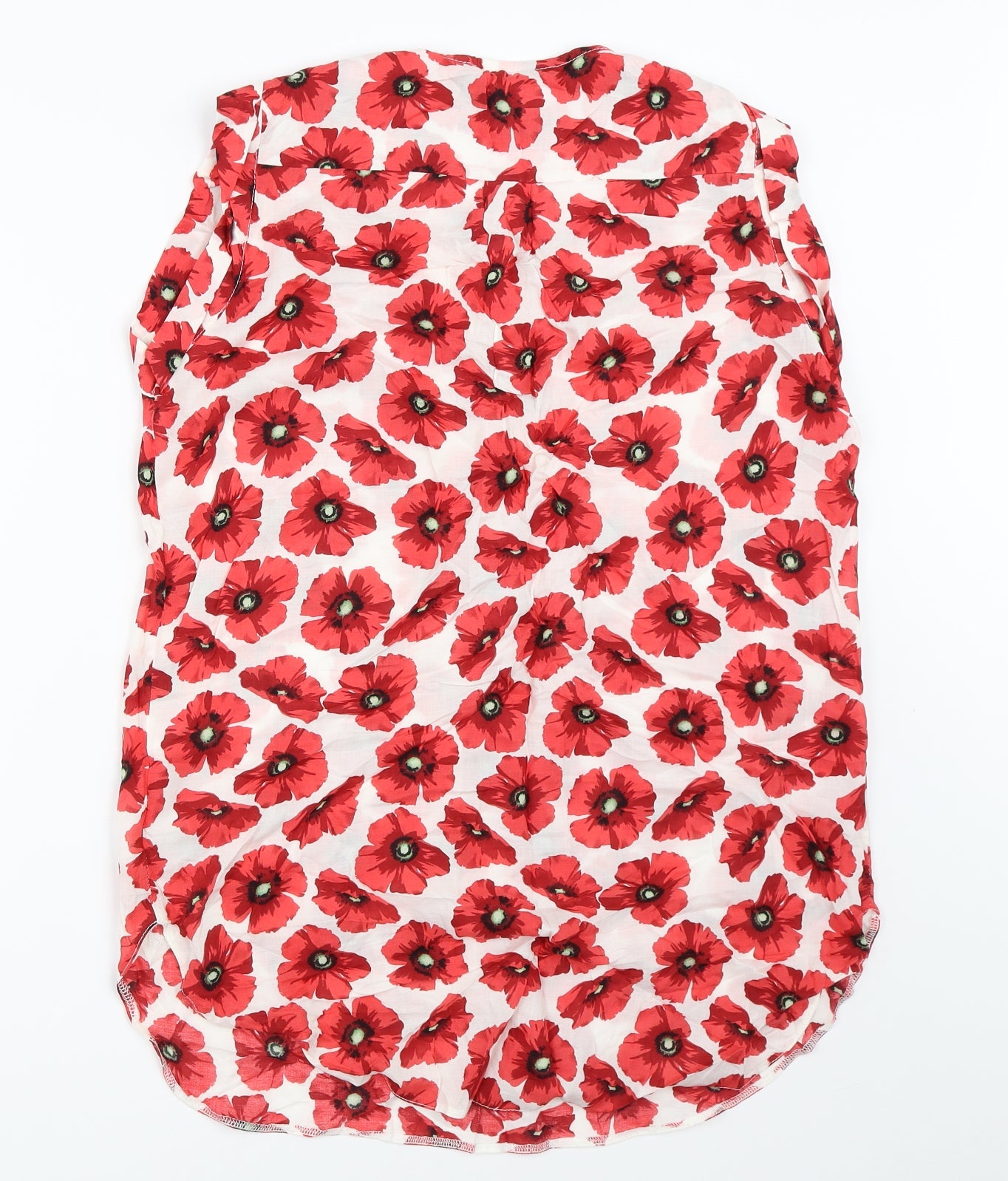 Wallis Womens Red Floral  Basic Blouse Size S