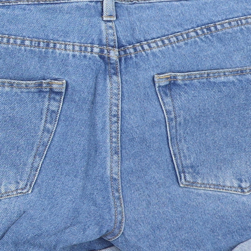 H&M Womens Blue  Denim Hot Pants Shorts Size 42