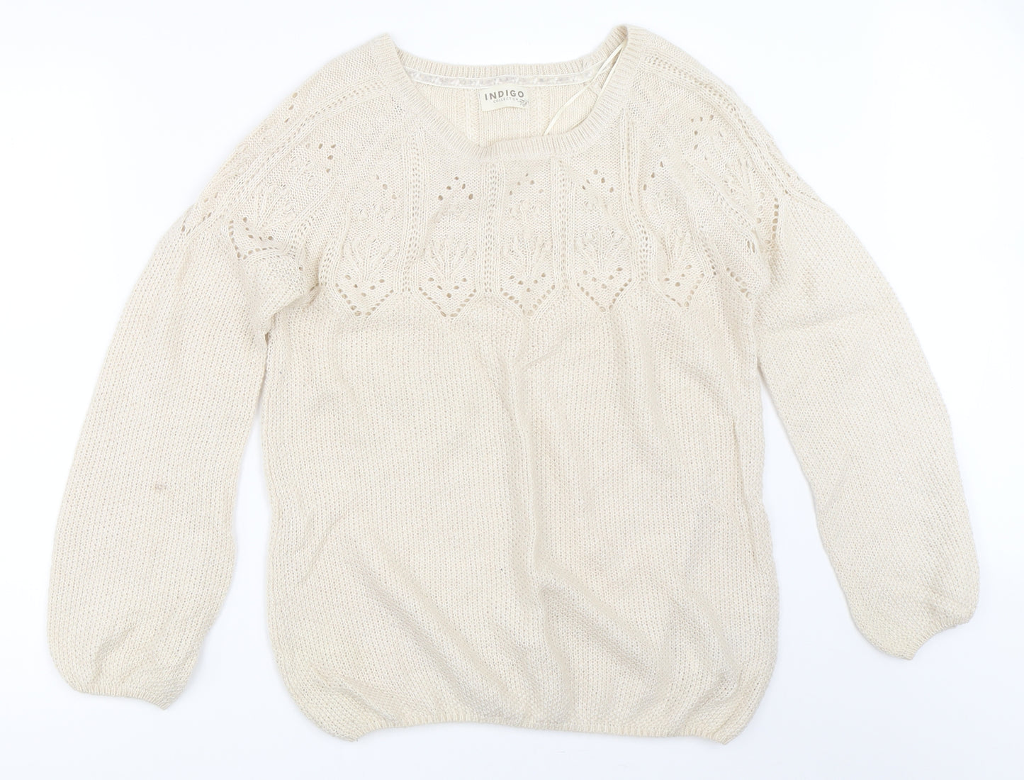 Marks and Spencer Womens Beige   Pullover Jumper Size 12