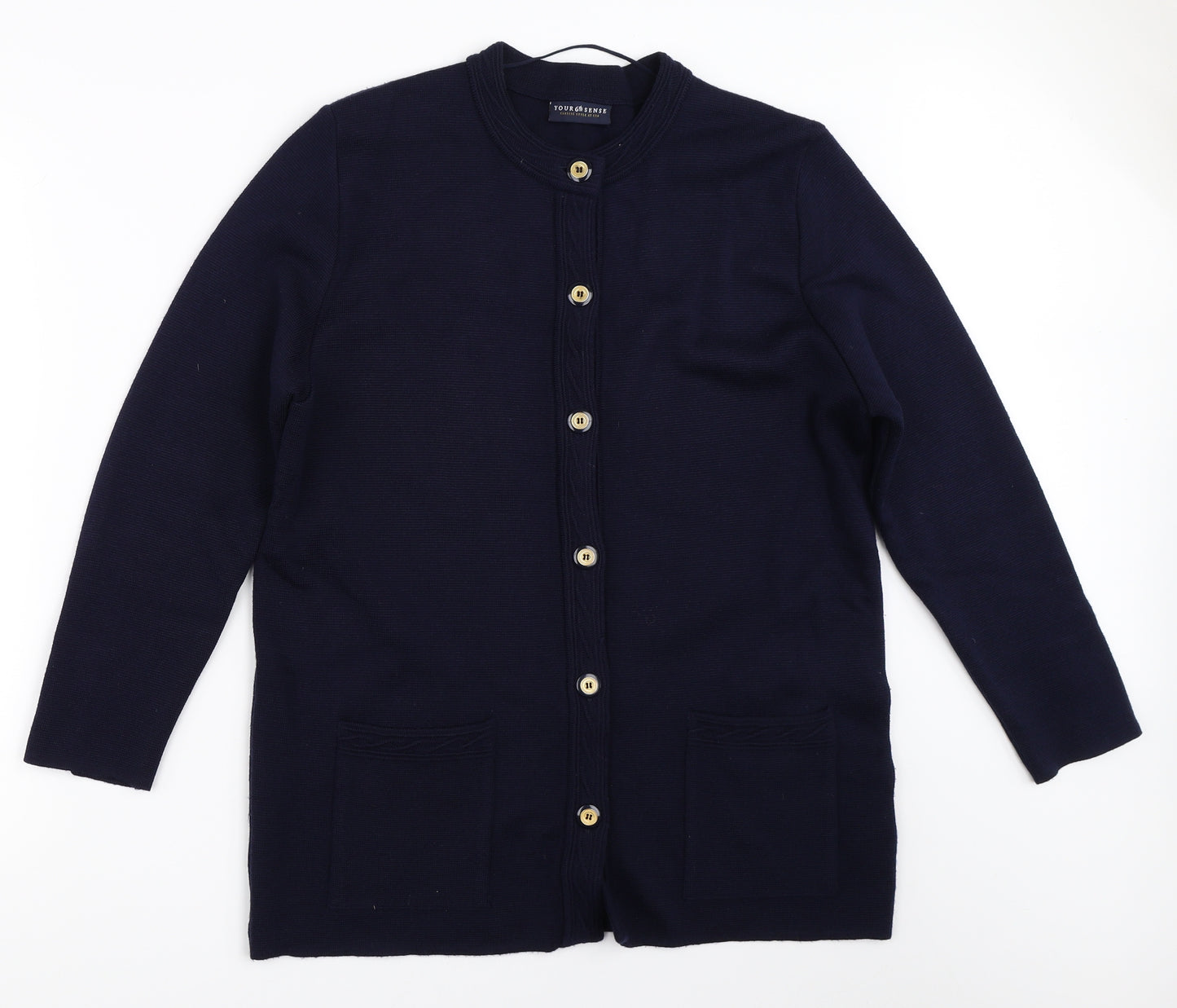 Your Sixth Sense Womens Blue   Cardigan Jumper Size M