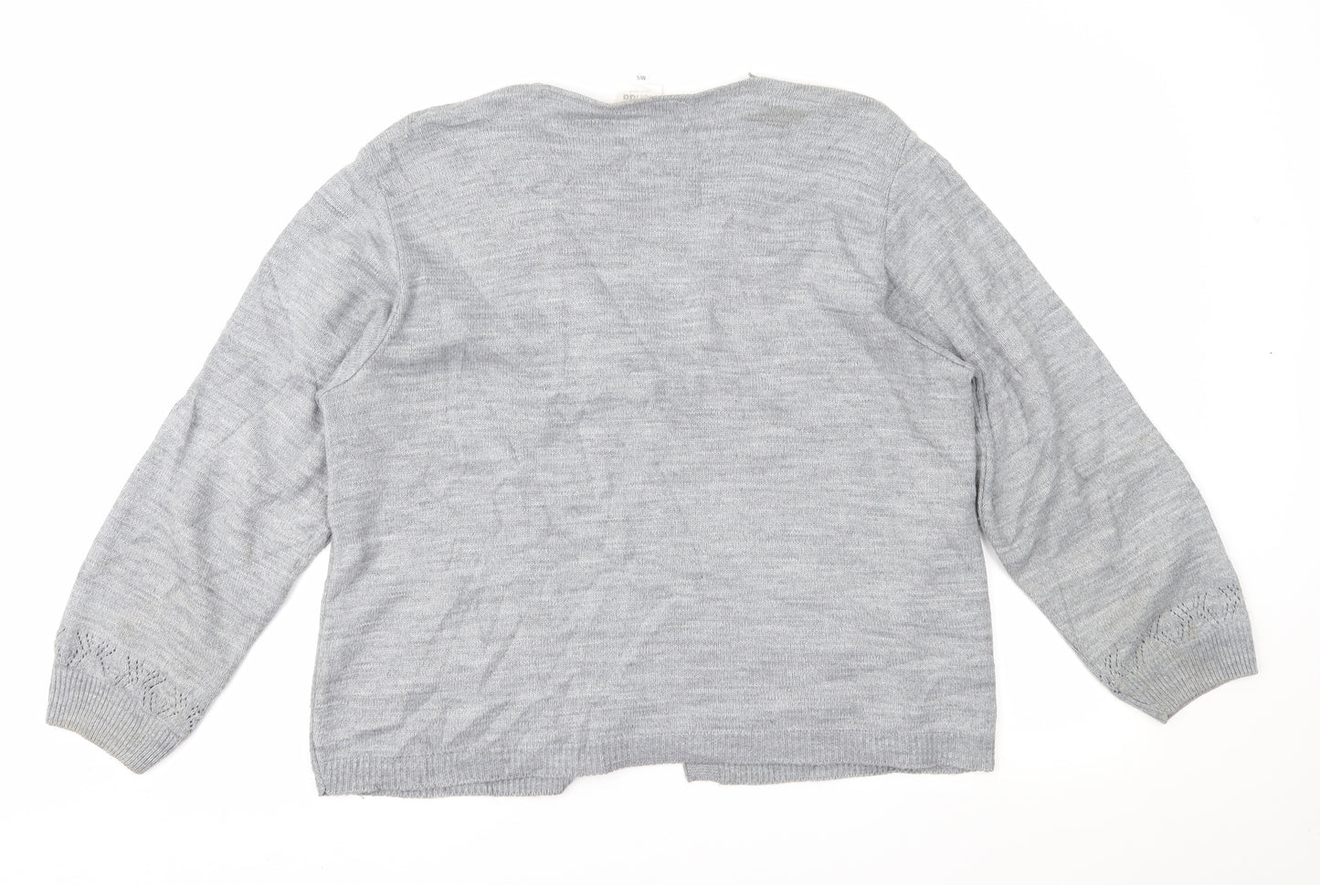 Florida Womens Grey Striped  Pullover Jumper Size M