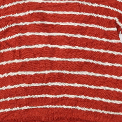 Dreams Womens Brown Striped  Cardigan Jumper Size M