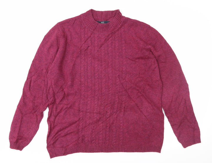 EWM Womens Purple Pullover Jumper Size M