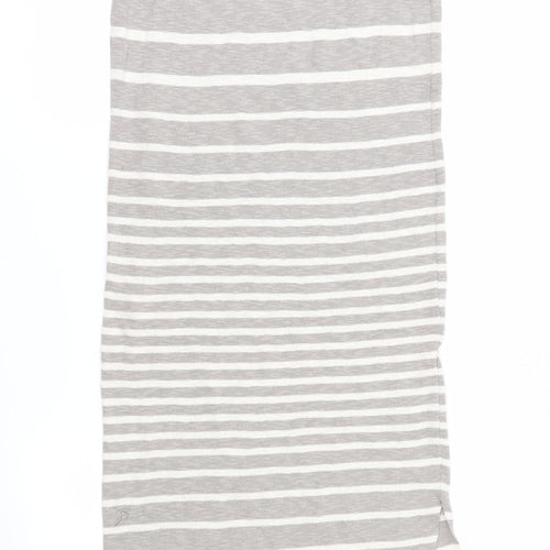Marks and Spencer Womens Brown Striped Knit Maxi  Size 8