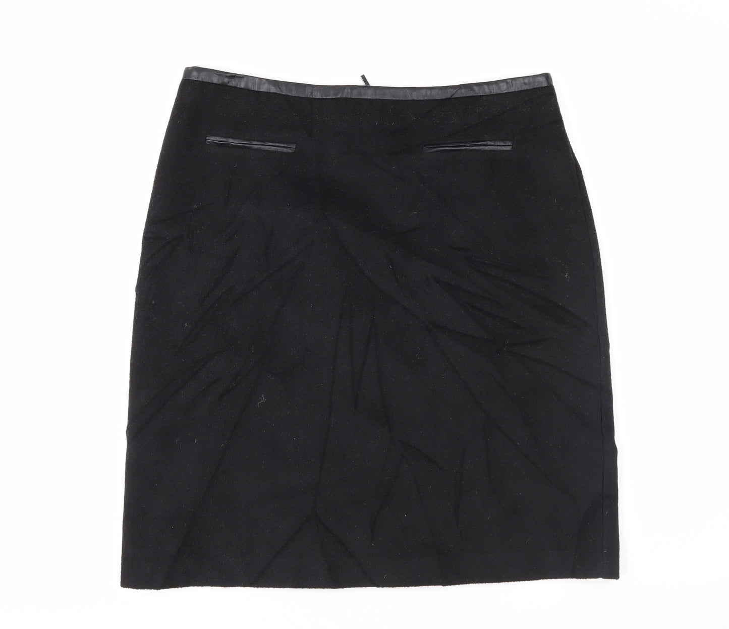 Marks and Spencer Womens Black   Straight & Pencil Skirt Size 10