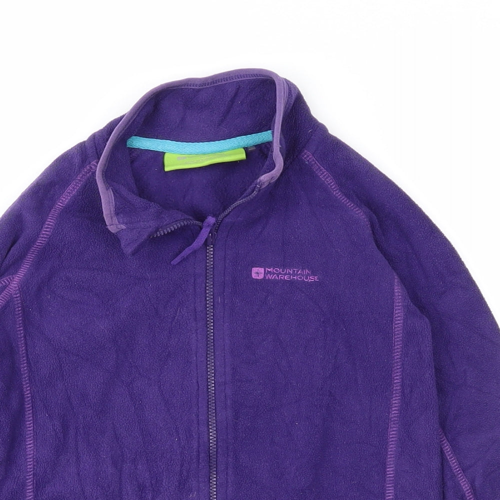 Mountain Warehouse Girls Purple  Fleece Jacket  Size 5-6 Years