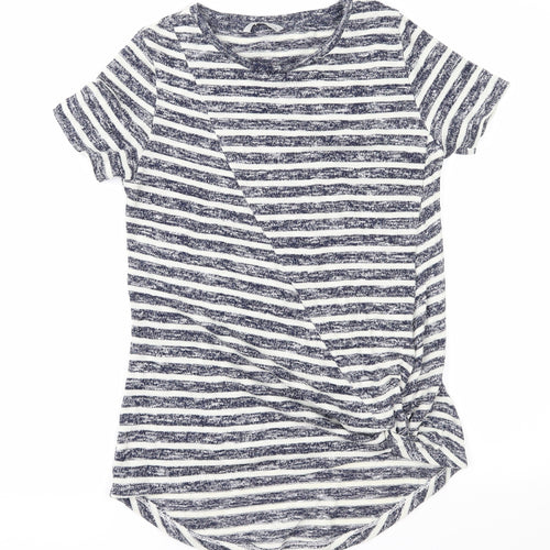 TU Womens Blue Striped  Pullover Jumper Size 10