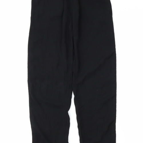 H&M Womens Black   Trousers  Size 4 L28 in