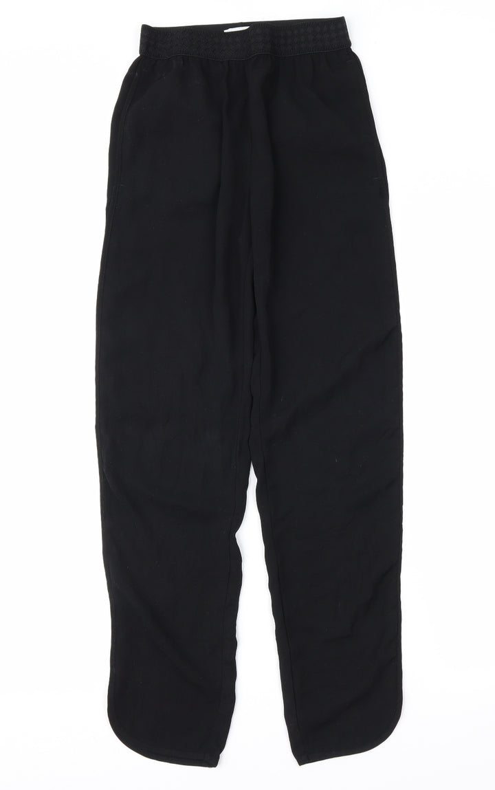 H&M Womens Black   Trousers  Size 4 L28 in