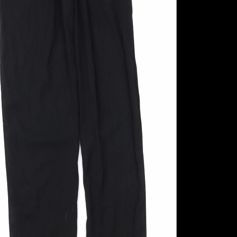 H&M Womens Black   Trousers  Size 4 L28 in
