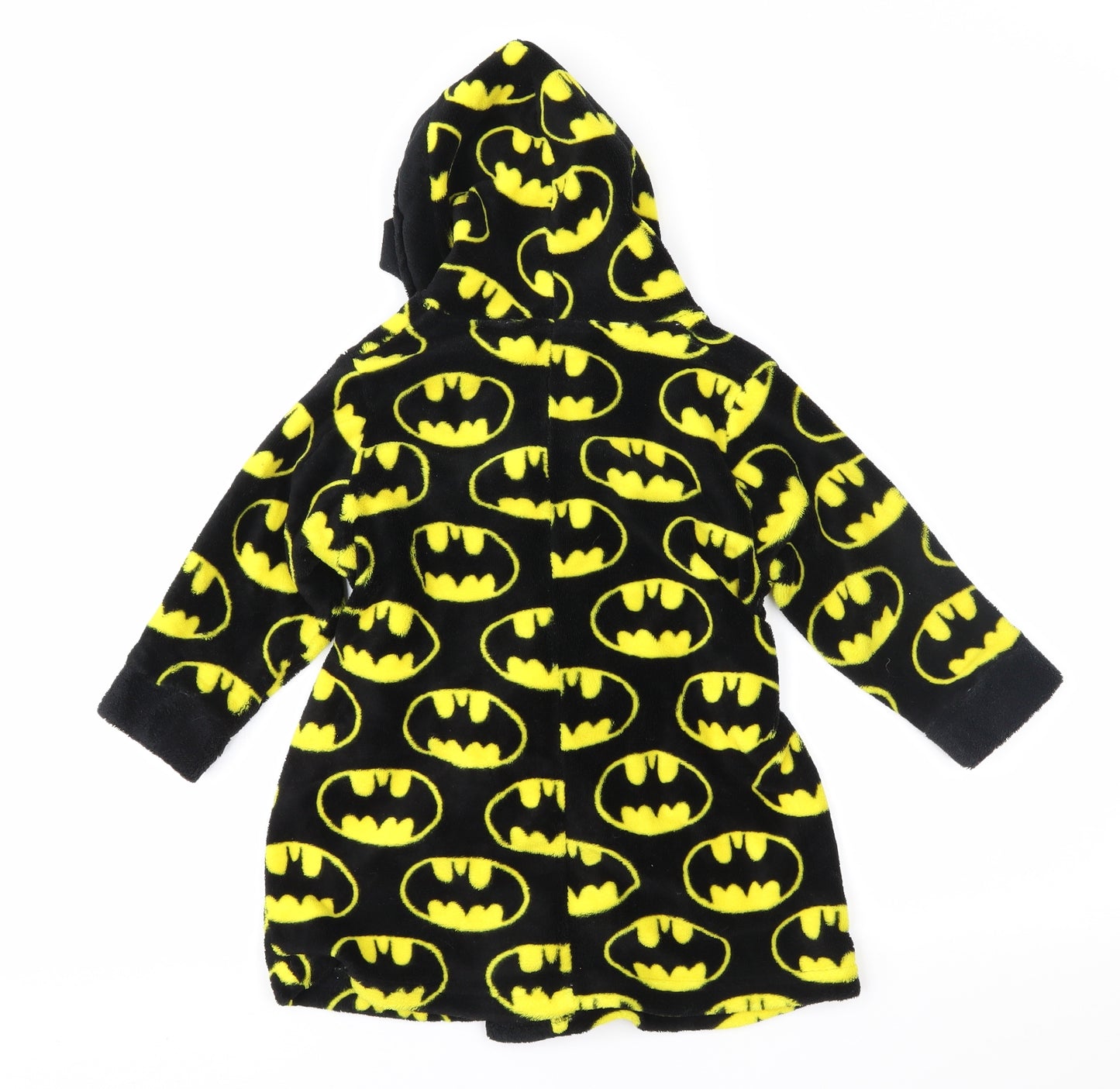 Batman Boys Black Geometric   Robe Size 2-3 Years  - Batman
