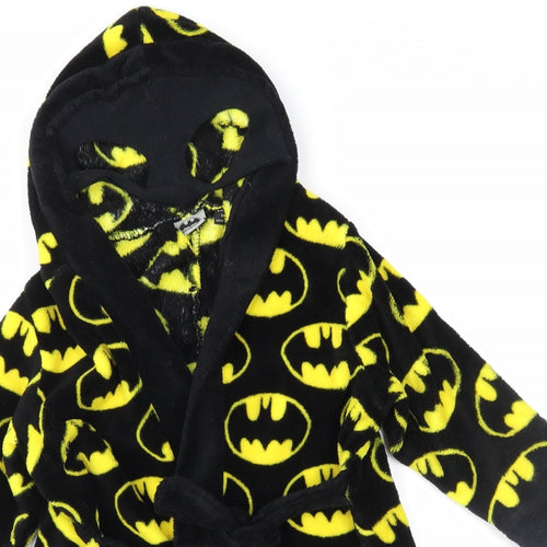 Batman Boys Black Geometric   Robe Size 2-3 Years  - Batman
