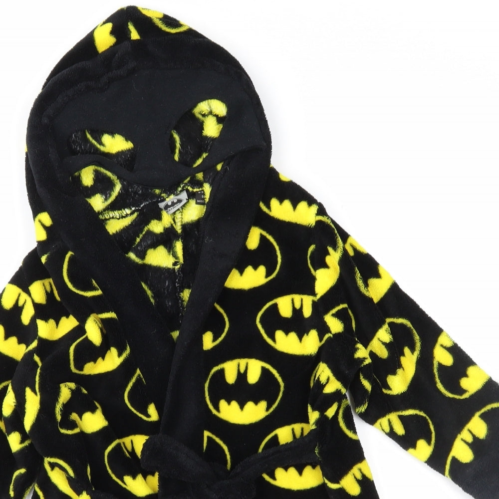 Batman Boys Black Geometric   Robe Size 2-3 Years  - Batman