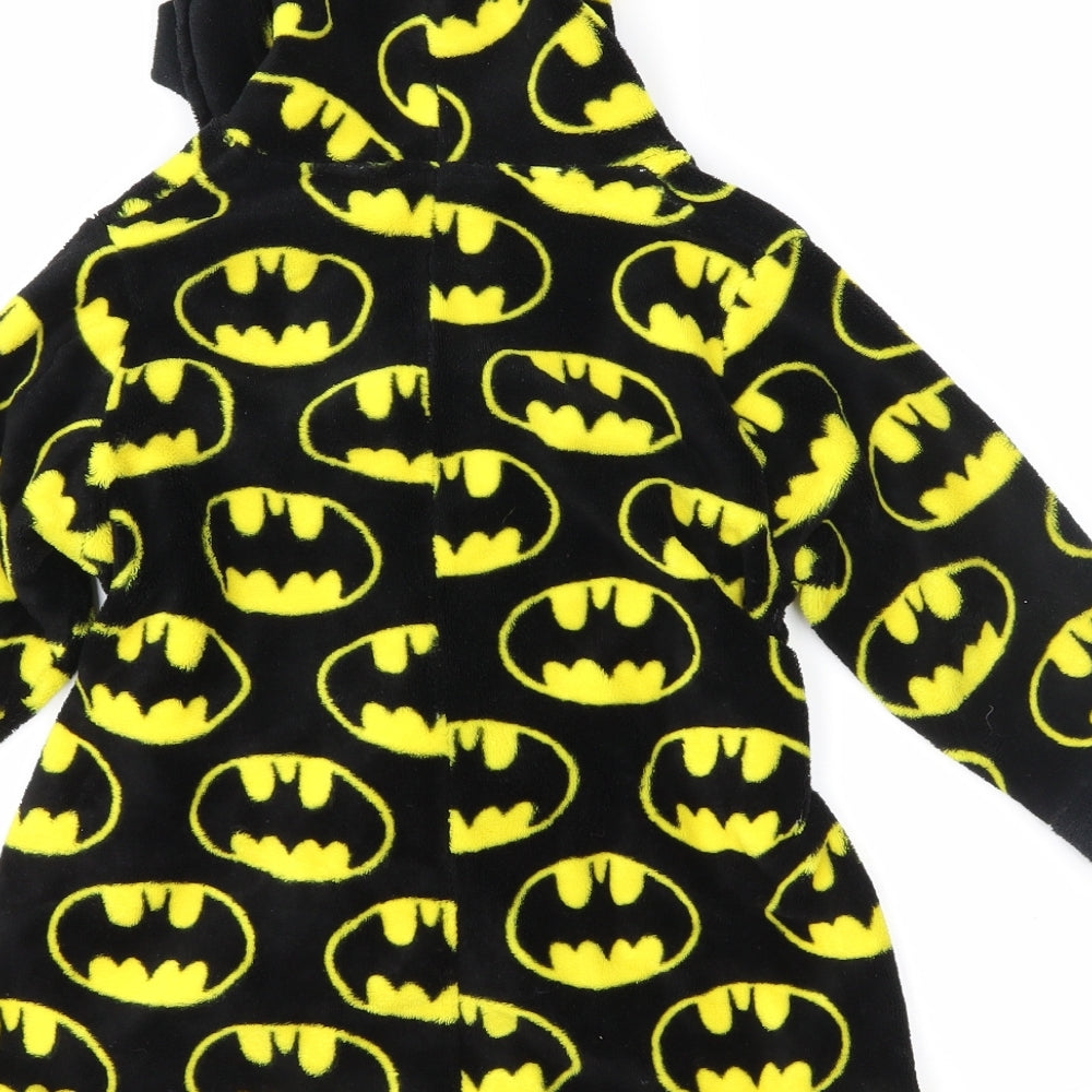 Batman Boys Black Geometric   Robe Size 2-3 Years  - Batman