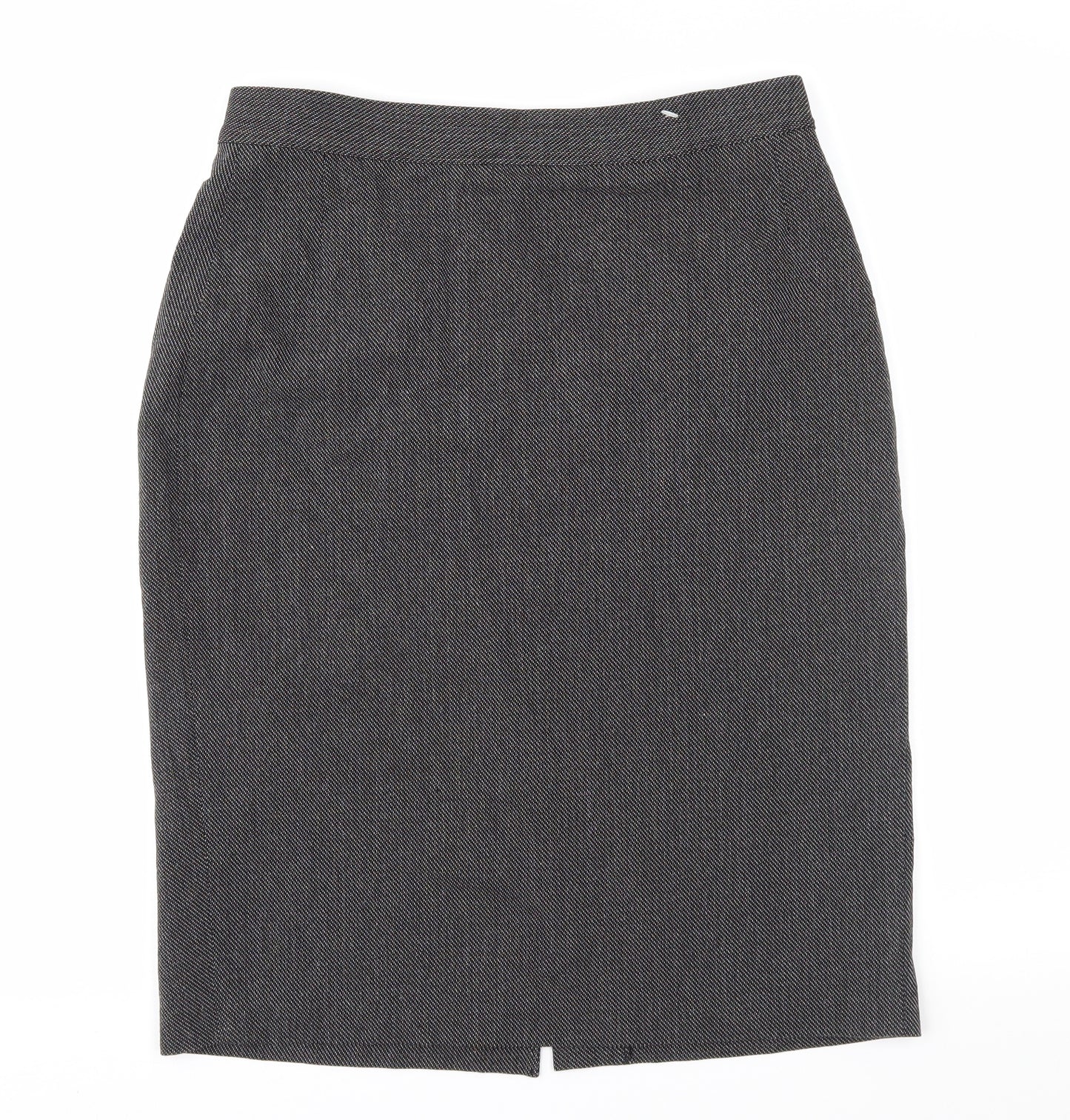 Marks and Spencer Womens Black Striped  Straight & Pencil Skirt Size 12