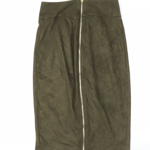 Mistress Rocks Womens Green   Straight & Pencil Skirt Size M