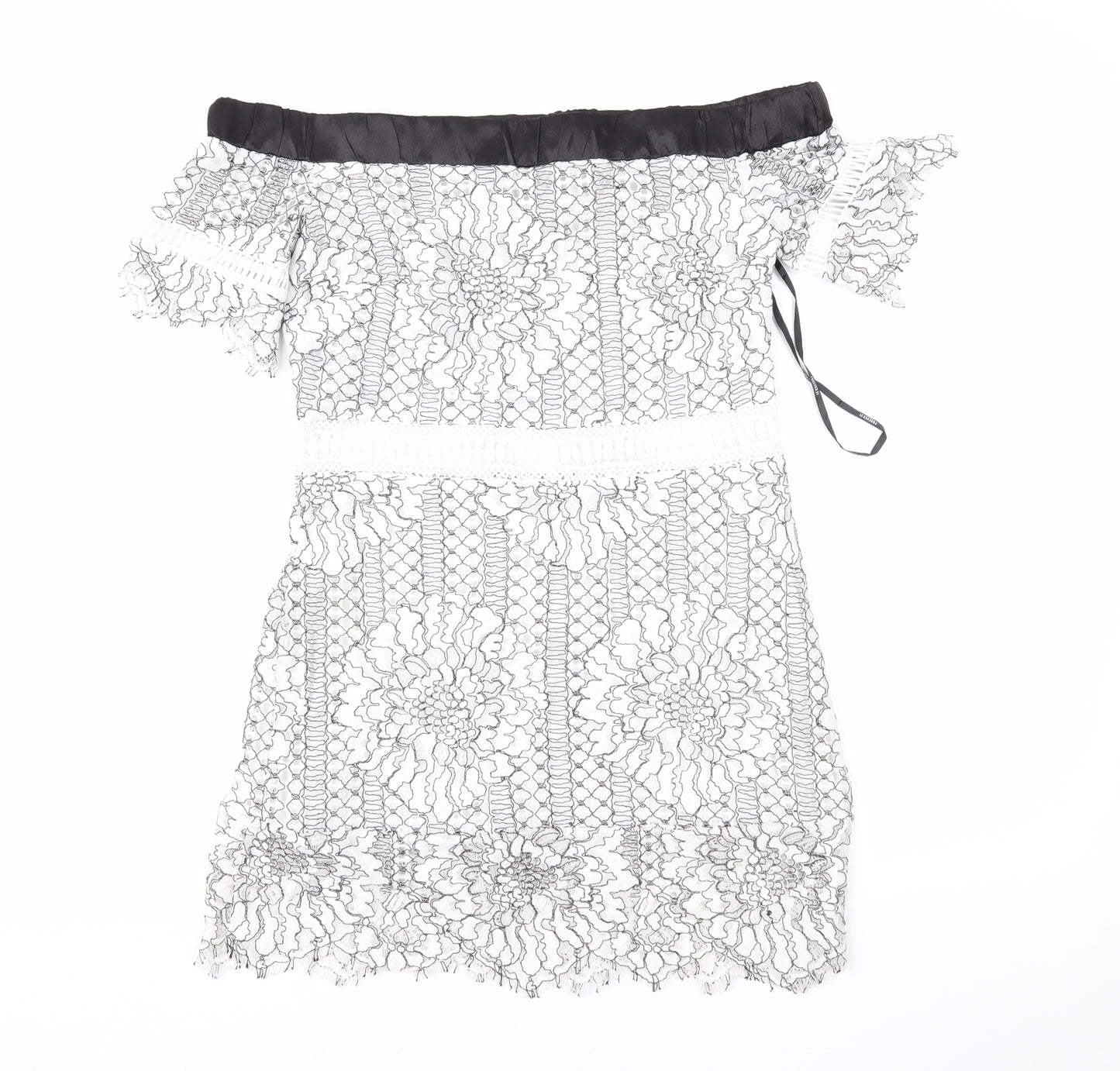 FOREVER 21 Womens White Floral Lace Shift  Size S