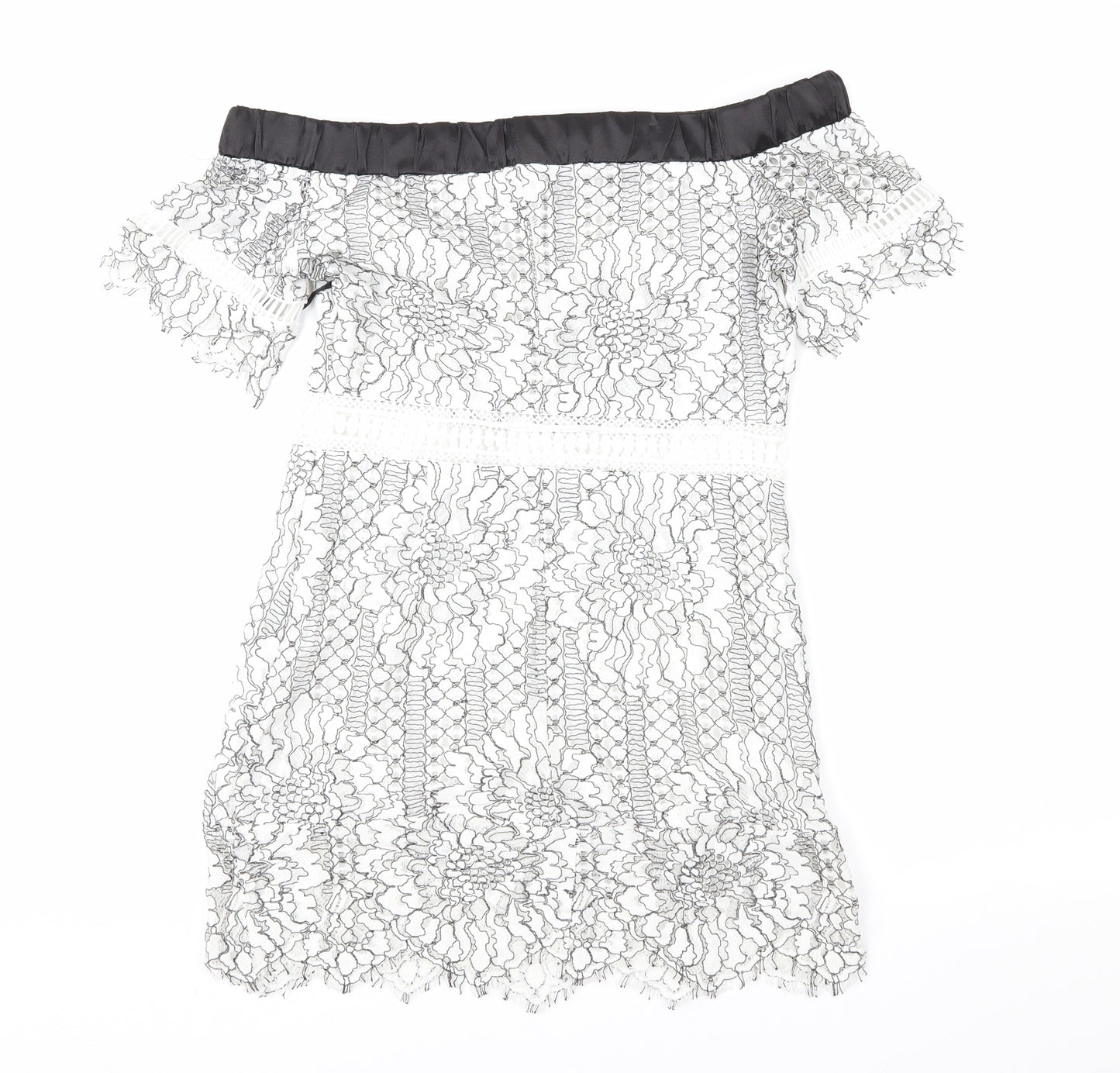 FOREVER 21 Womens White Floral Lace Shift  Size S