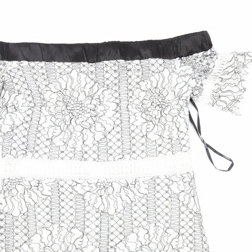 FOREVER 21 Womens White Floral Lace Shift  Size S