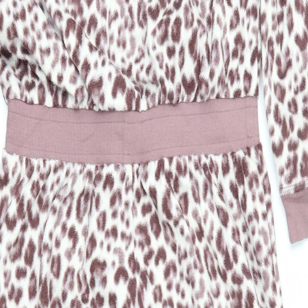 George Womens Pink Animal Print   One Piece Size M