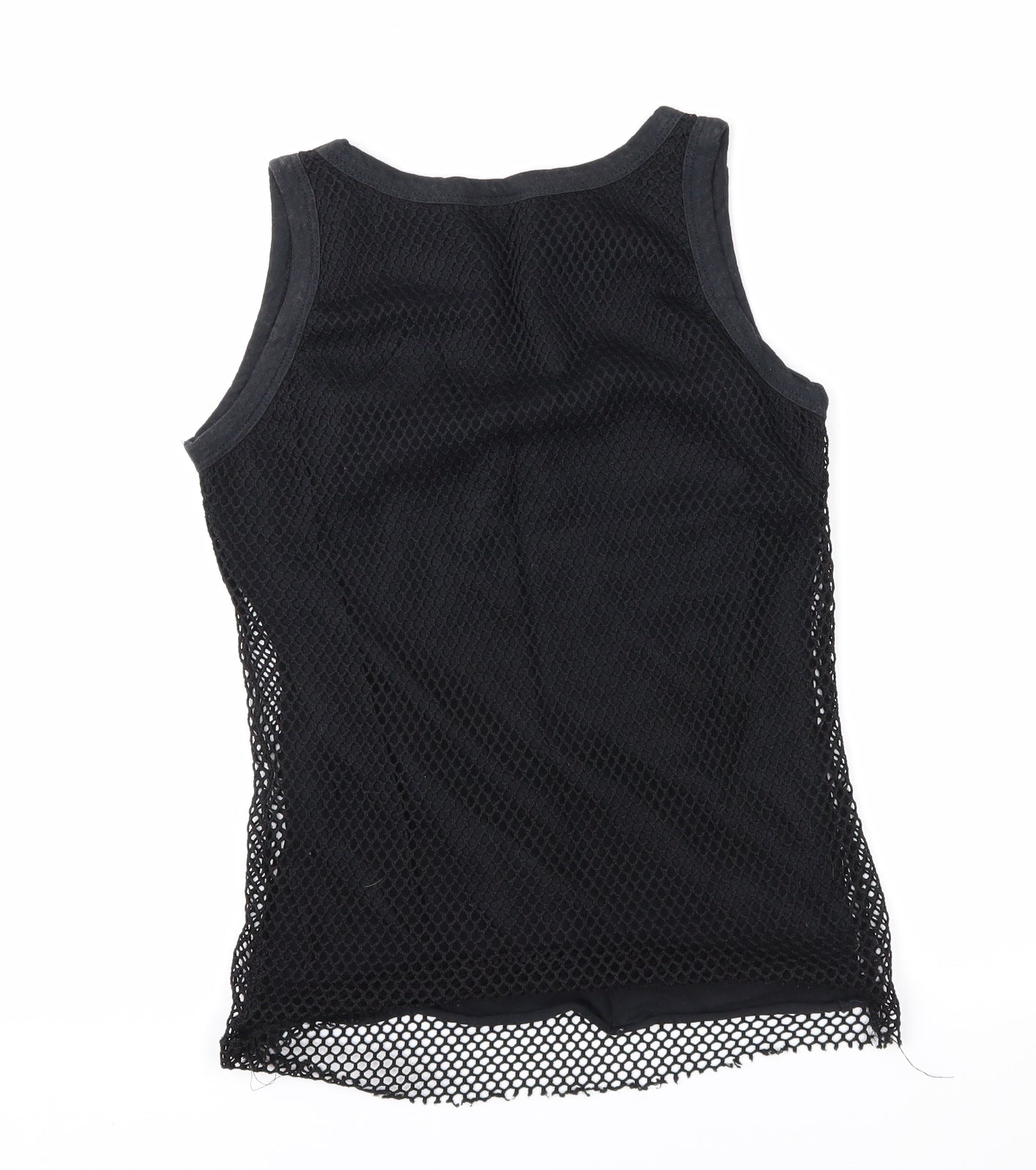 Nouveau Womens Black  Mesh Basic Tank Size M