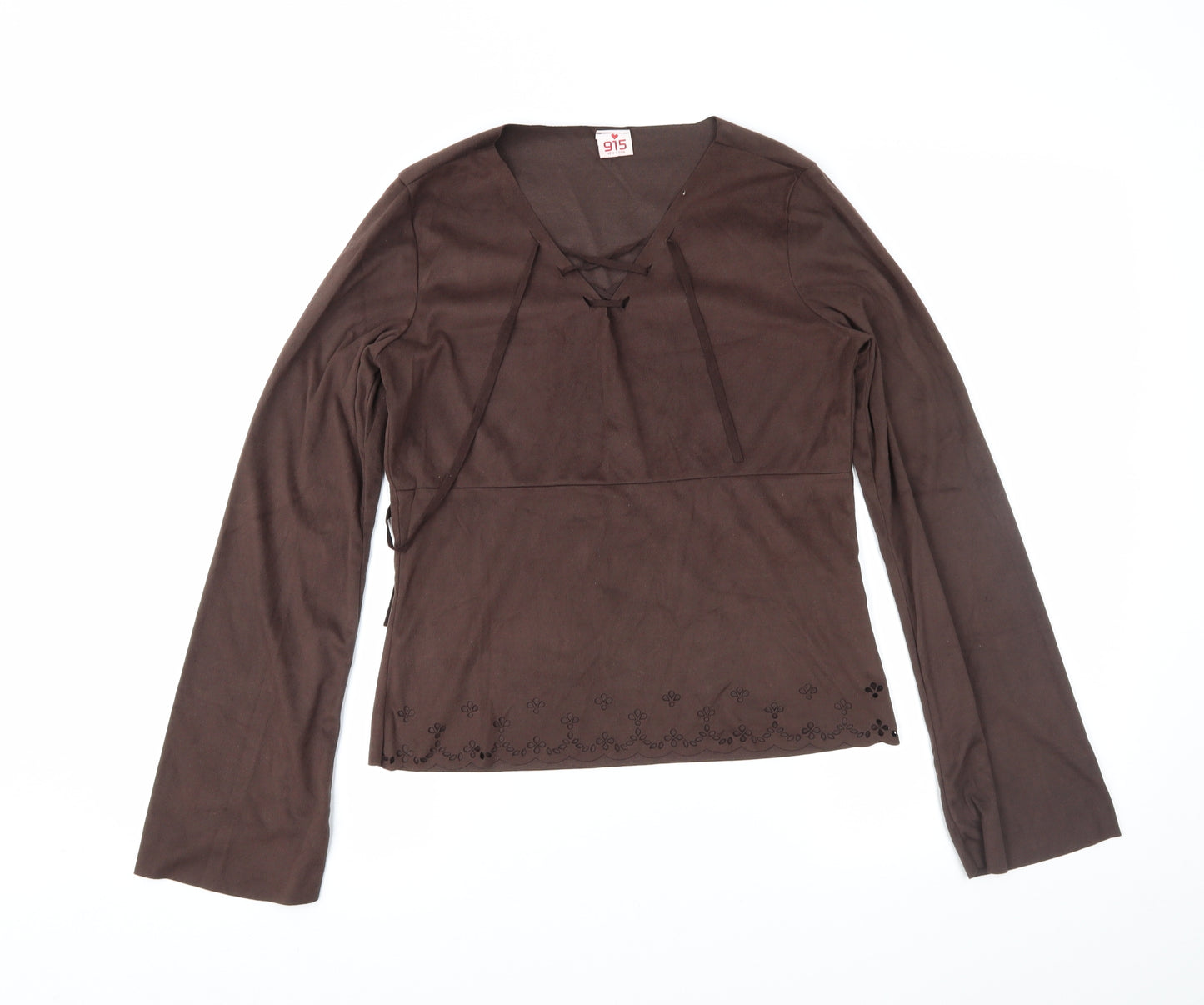 New Look Girls Brown   Basic Blouse Size 14-15 Years  - Faux Suede