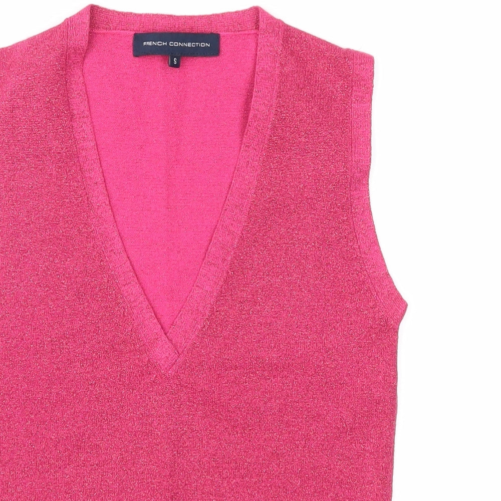 French Connection Womens Pink   Vest Jumper Size S