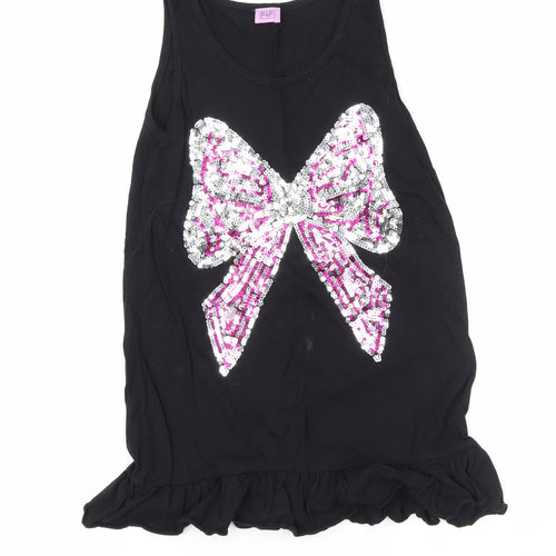 F&F Girls Black   Basic Blouse Size 12-13 Years