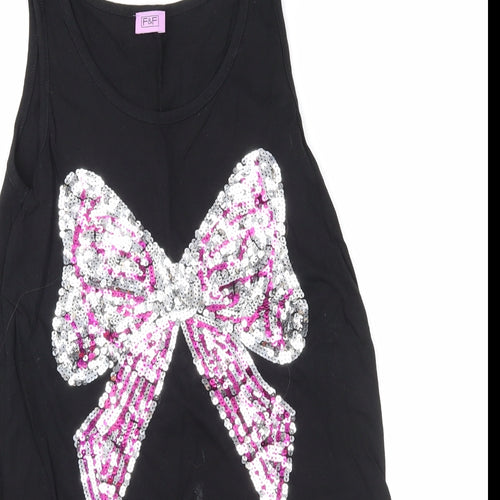 F&F Girls Black   Basic Blouse Size 12-13 Years