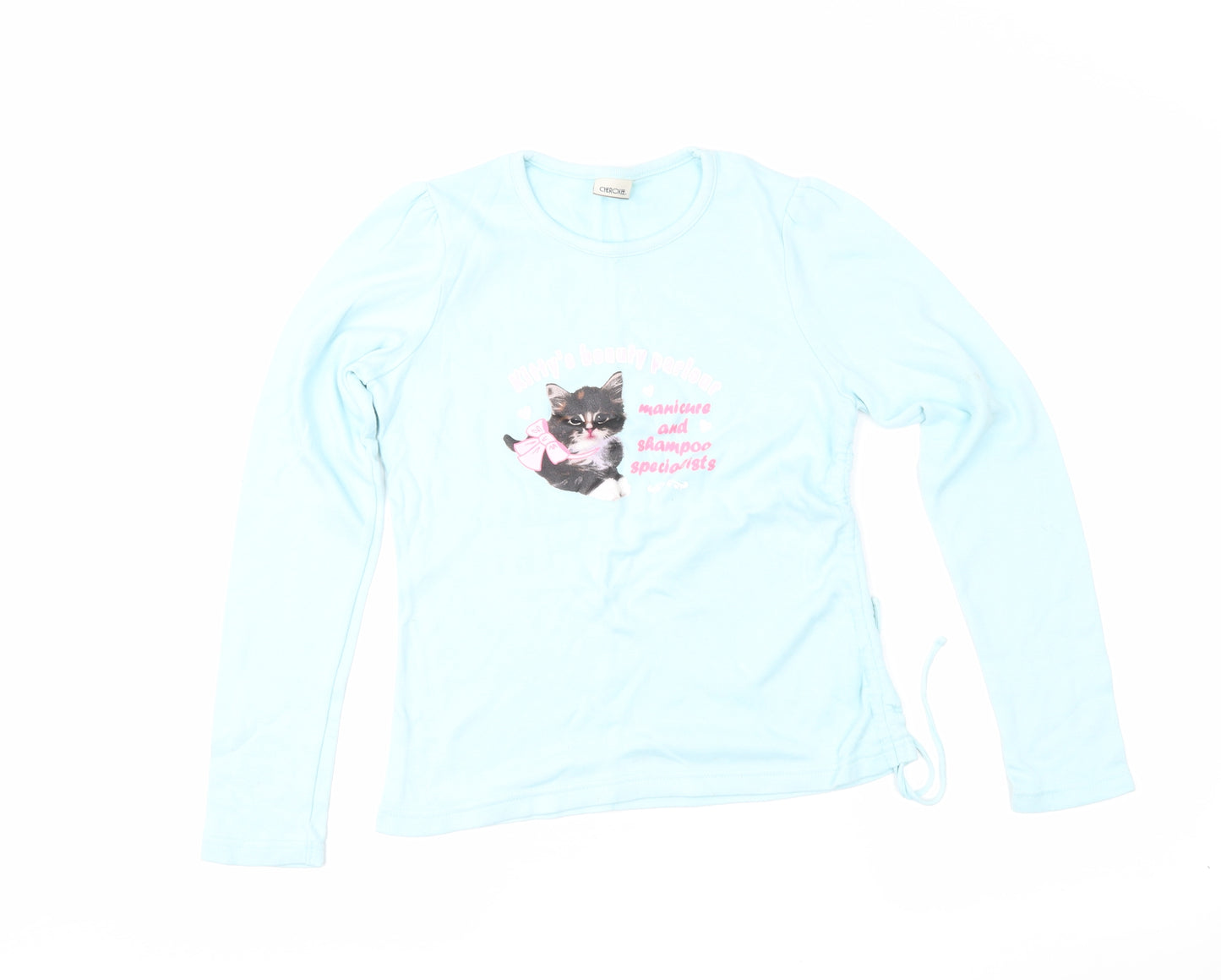 Cherokee Girls Blue   Basic T-Shirt Size 12-13 Years