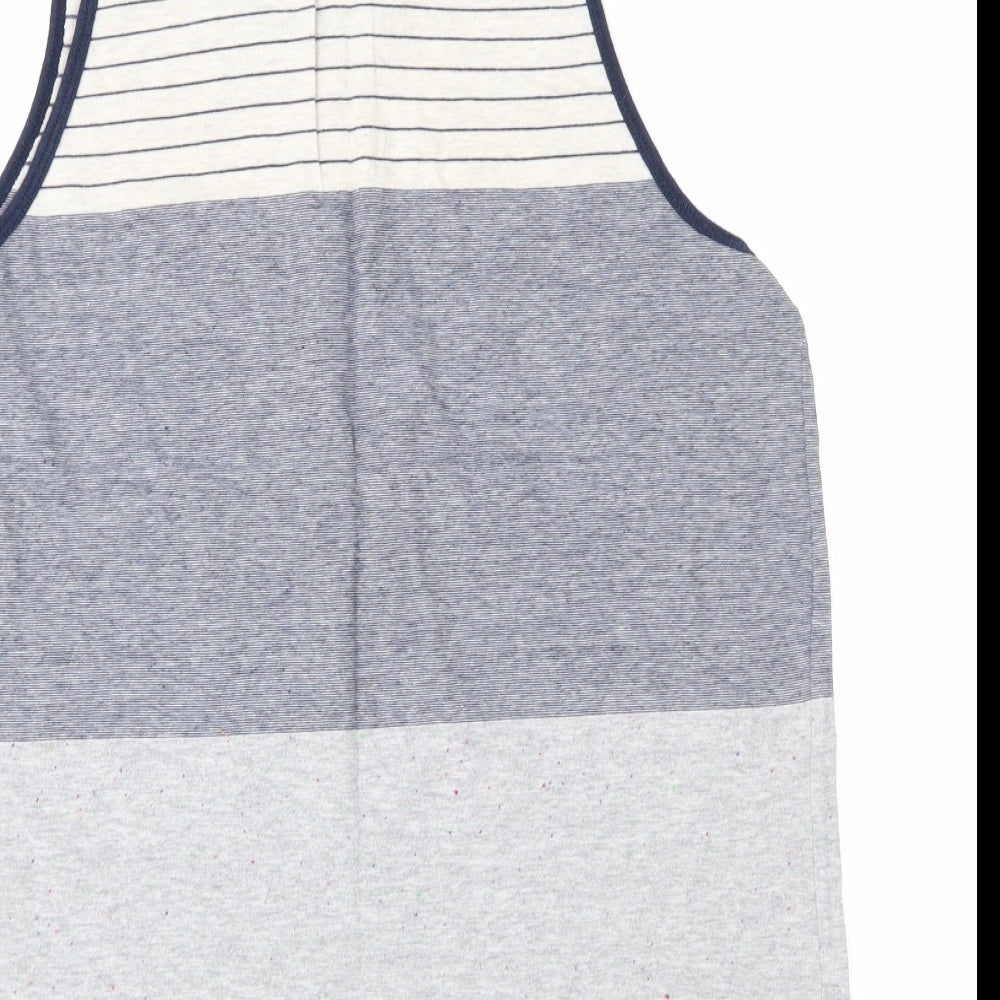 H&M Mens Blue Geometric   T-Shirt Size M