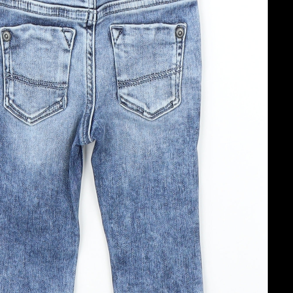 Nutmeg Boys Blue  Denim Cropped Jeans Size 3-6 Months