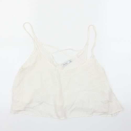 Bershka Womens White   Camisole Blouse Size M