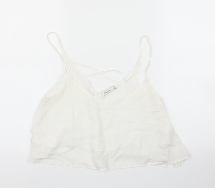 Bershka Womens White Camisole Blouse Size M