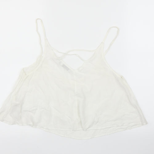 Bershka Womens White   Camisole Blouse Size M