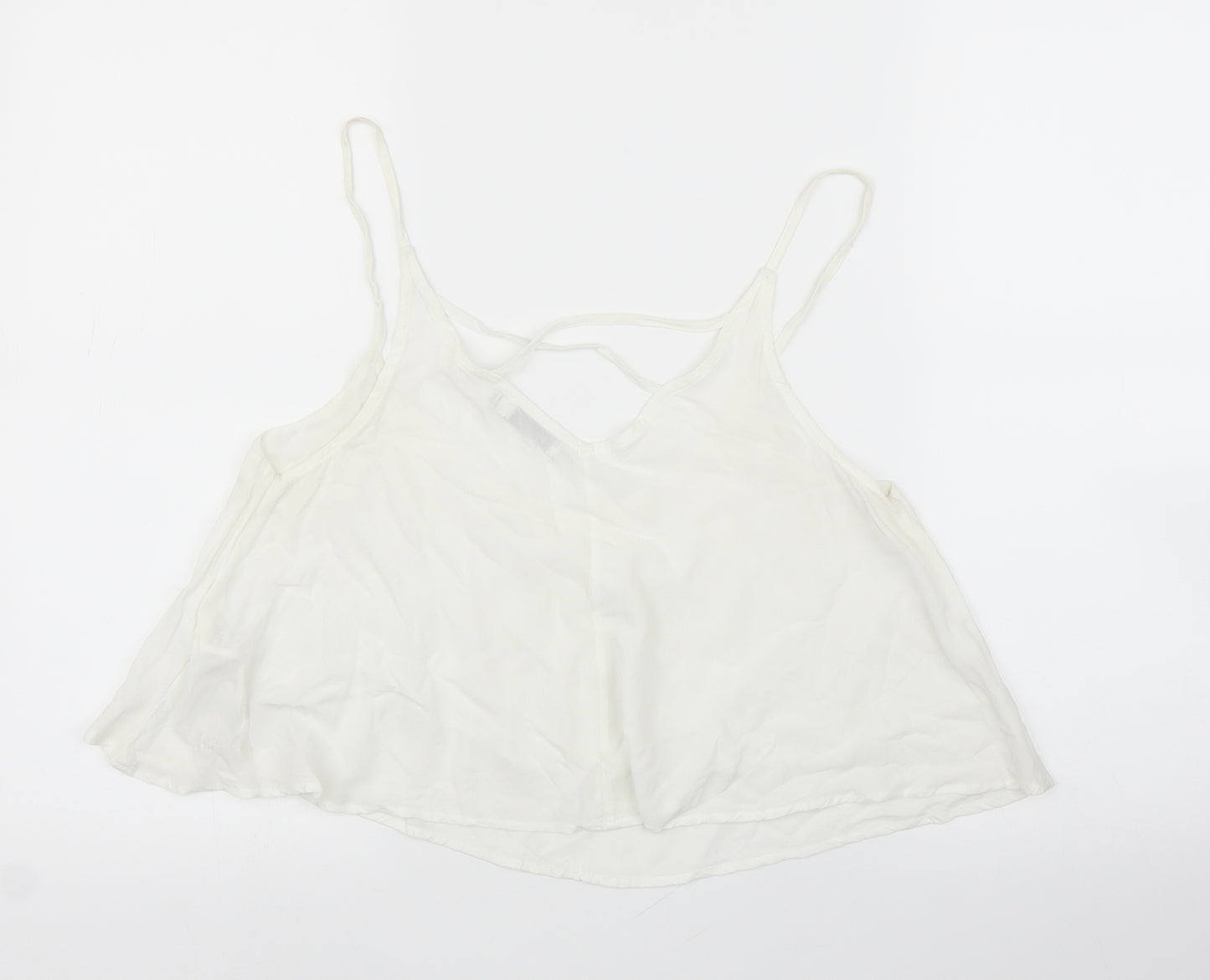 Bershka Womens White   Camisole Blouse Size M