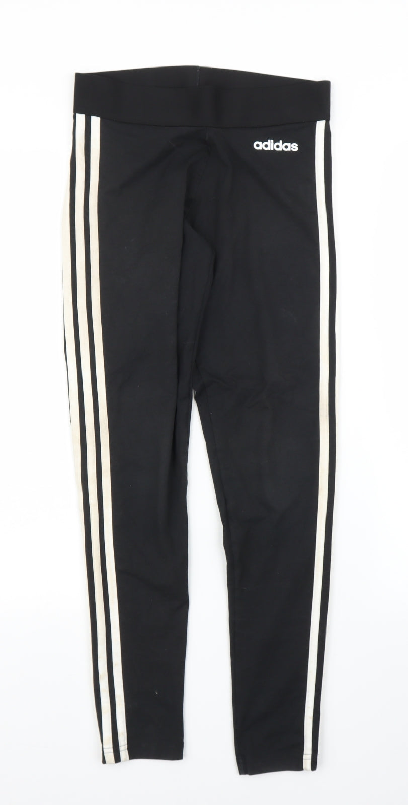 adidas Womens Black   Compression Leggings Size 8 L25 in