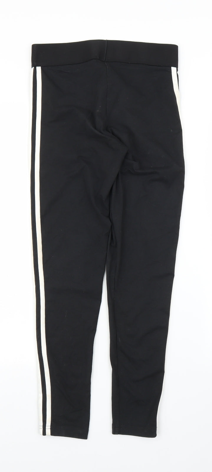 adidas Womens Black   Compression Leggings Size 8 L25 in