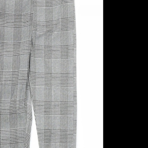 H&M Girls Grey Plaid  Capri Trousers Size 10-11 Years