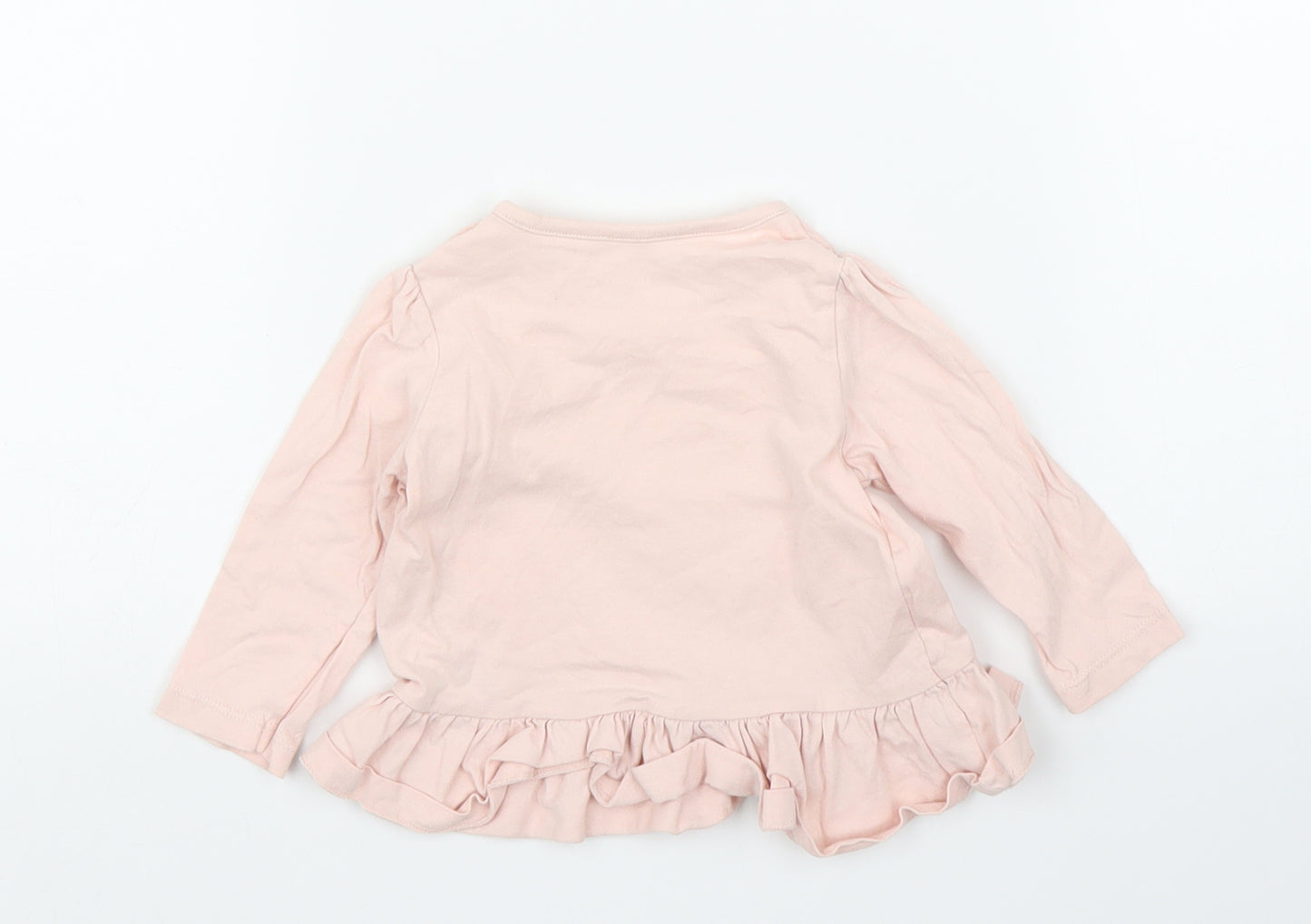 Nutmeg Girls Pink   Basic T-Shirt Size 6-9 Months