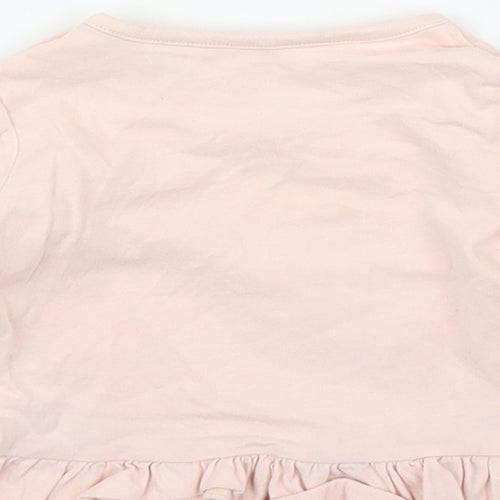Nutmeg Girls Pink   Basic T-Shirt Size 6-9 Months