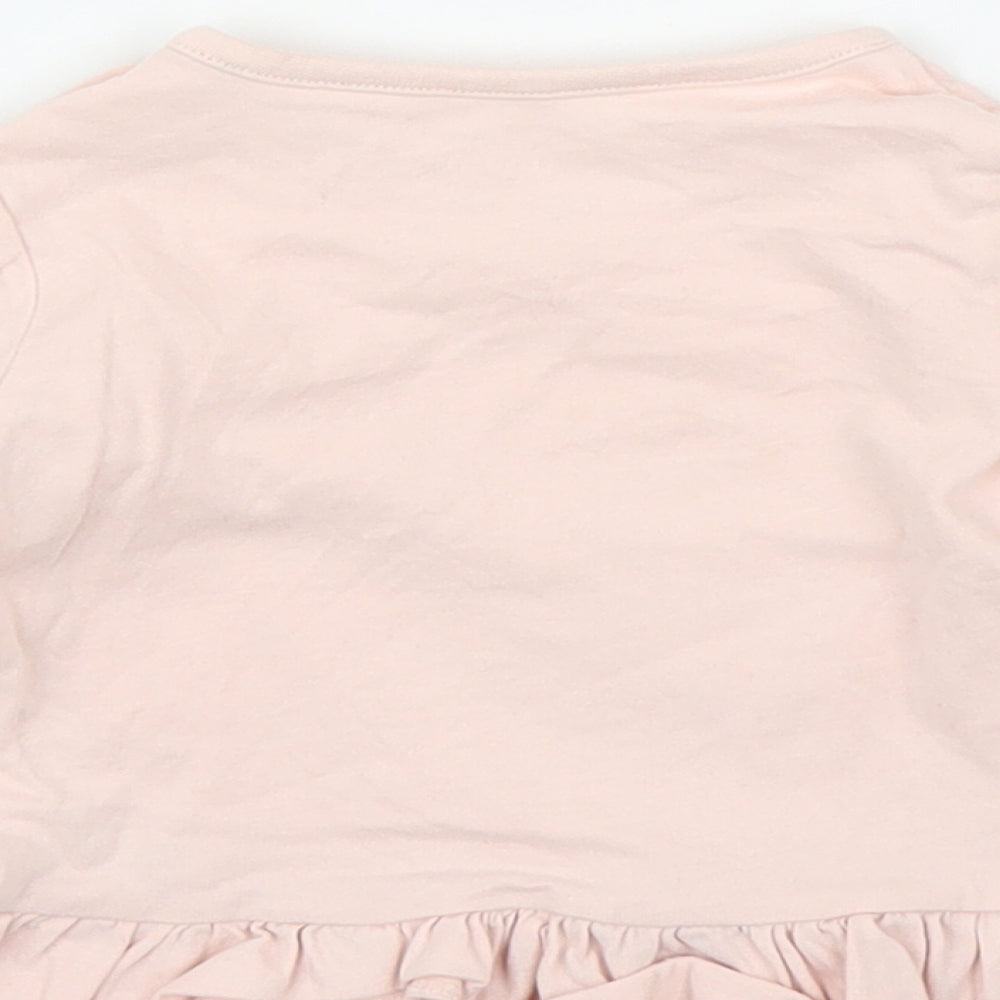 Nutmeg Girls Pink   Basic T-Shirt Size 6-9 Months