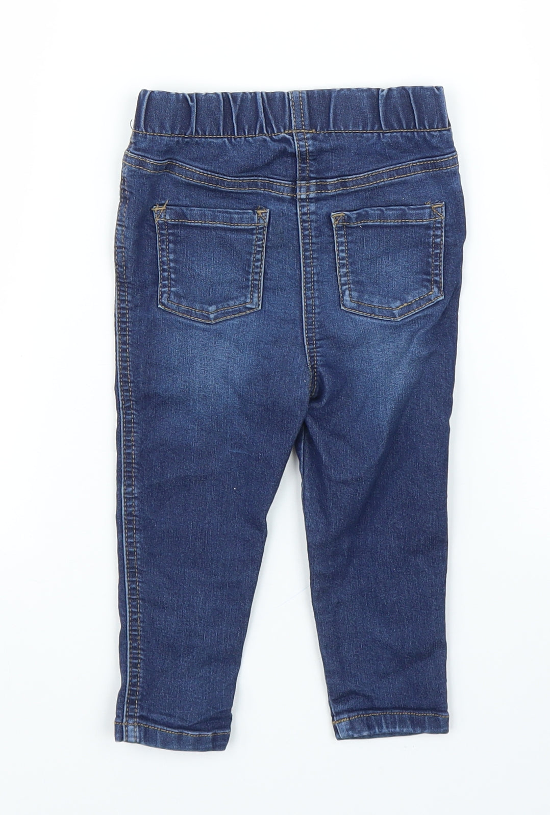 Matalan Girls Blue  Denim Capri Jeans Size 12-18 Months