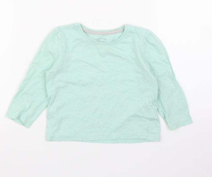 Primark Girls Green   Basic T-Shirt Size 12 Months